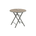 Folding Round Patio Table with Lightweight Design and Durable Frame