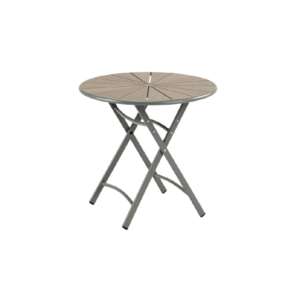 Folding Round Patio Table with Lightweight Design and Durable Frame