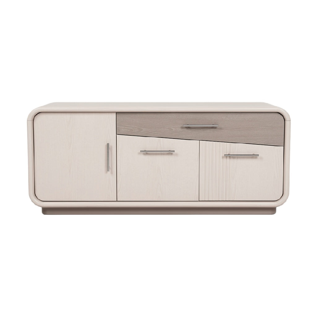 Modern Minimalist Storage Cabinet with Three Drawers and Clean Lines